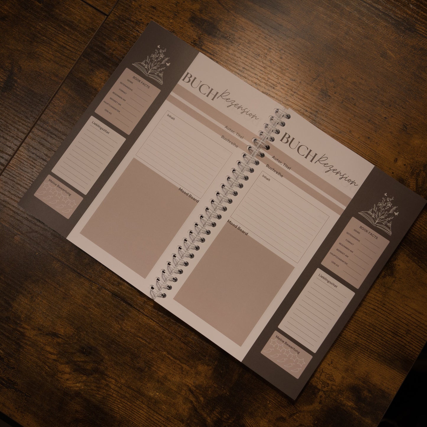 Book Journal | Reading Tracker | 80 Bücher | Grünes ringgebundenes Buch | Geschenkidee