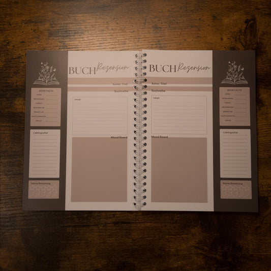 Book Journal | Reading Tracker | 80 Bücher | Grünes ringgebundenes Buch | Geschenkidee