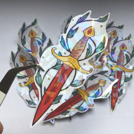 Blut-Dolch Sticker
