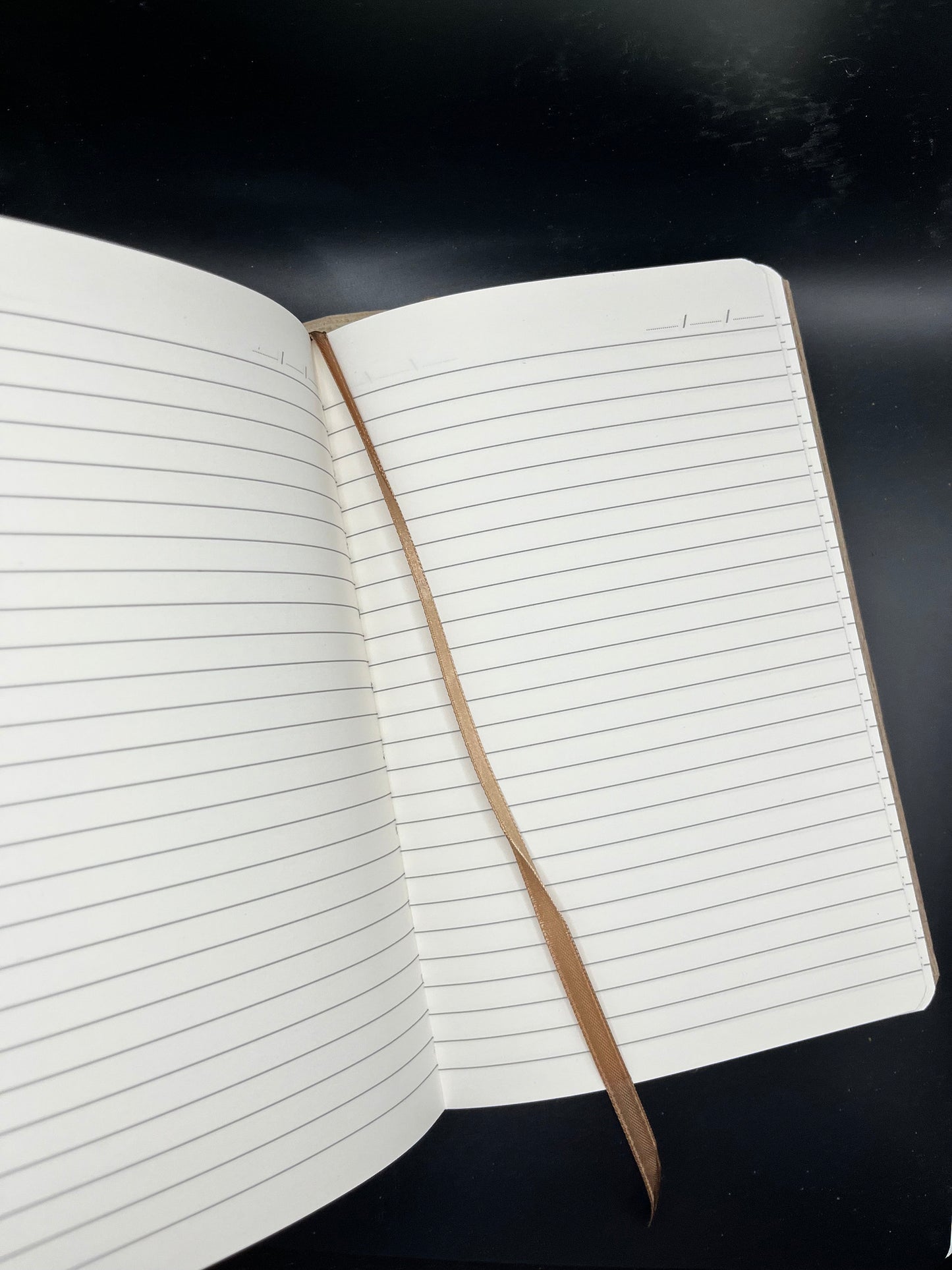 Bullet Journal | Personalisierbares Notizbuch | Holzoptik Notizbuch Liniert