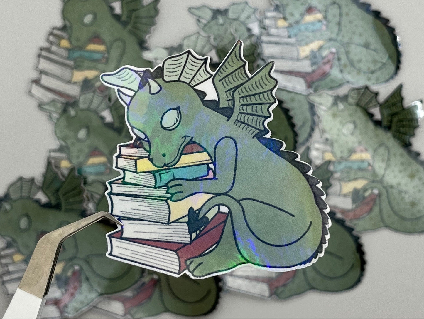Bookdragon Bücherdrache Sticker | Journaling Sticker