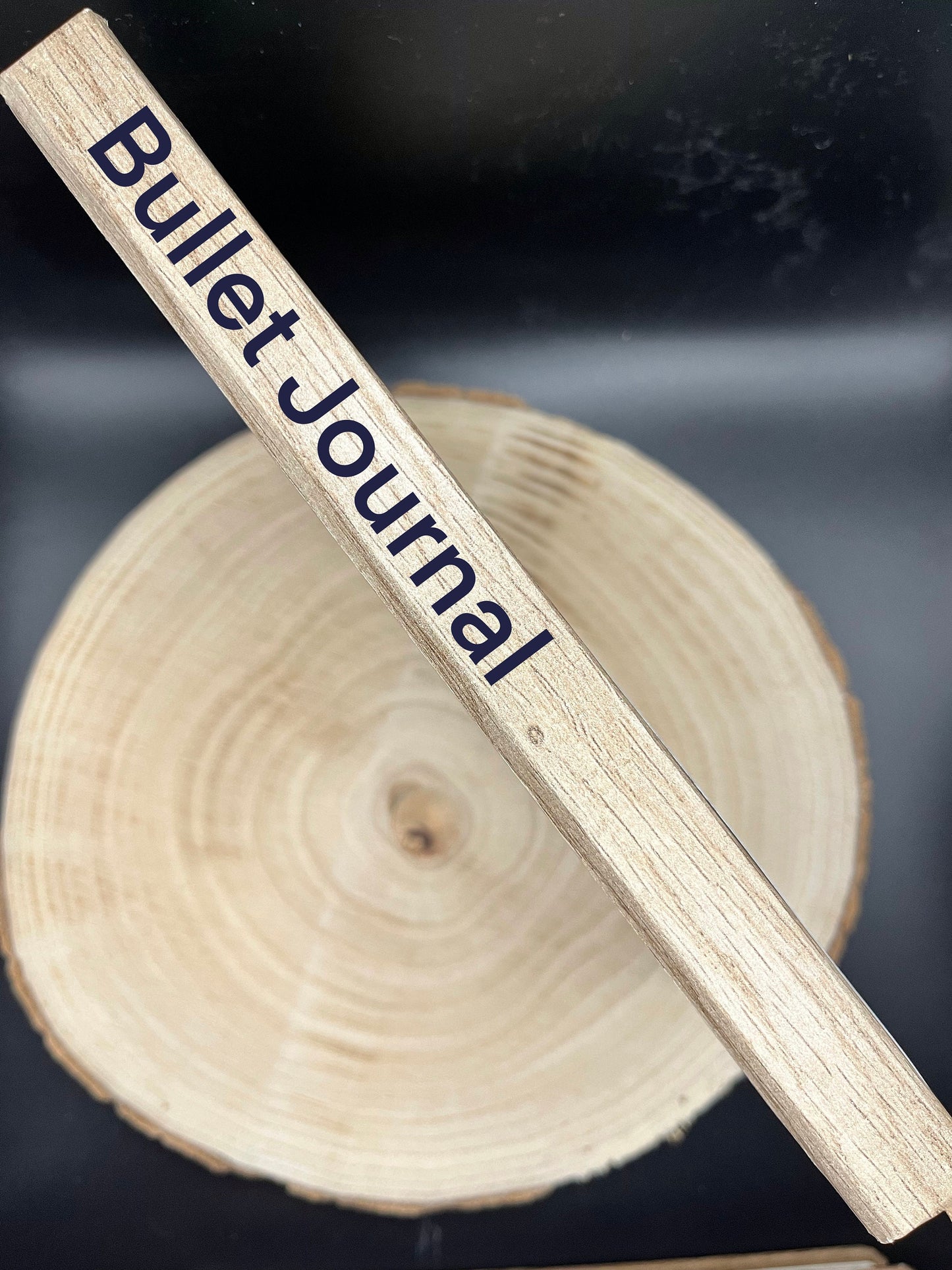 Bullet Journal | Personalisierbares Notizbuch | Holzoptik Notizbuch Liniert