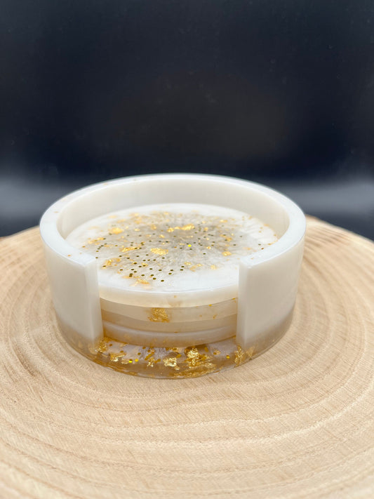 Untersetzer Set  | 5-teiliges Set | Resin Untersetzer | Geschenk