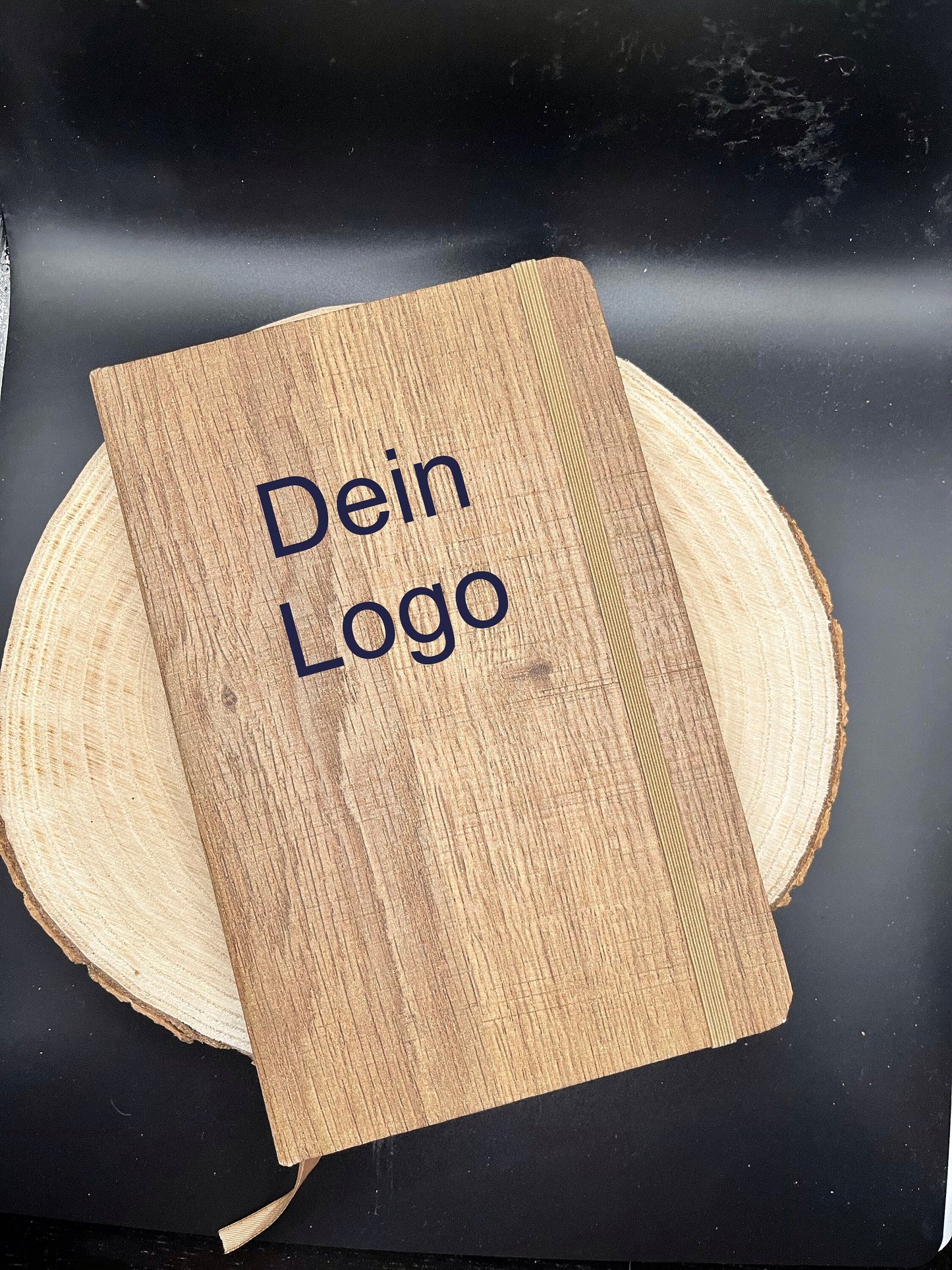 Bullet Journal | Personalisierbares Notizbuch | Holzoptik Notizbuch Liniert