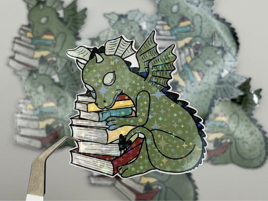Bookdragon Bücherdracke Sticker | Journaling Sticker